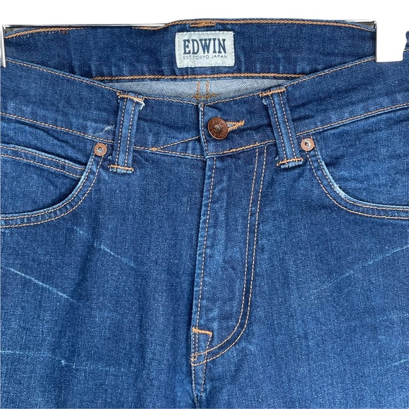 Edwin Men's Slim Tapered Low Crotch Jeans ED-85 Size 30 X 32 Medium Wash - Picture 3 of 13
